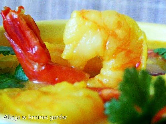 Curry z krewetek z domową pastą curry