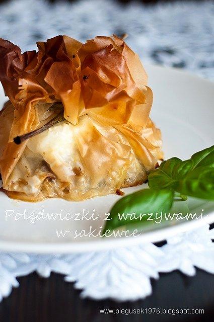 Polędwiczki z warzywami w sakiewce