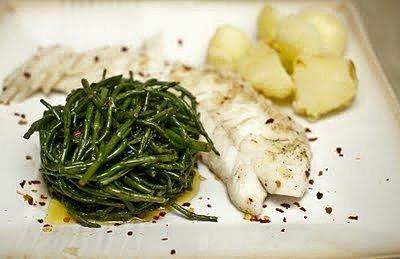 Haddock z trawą morską