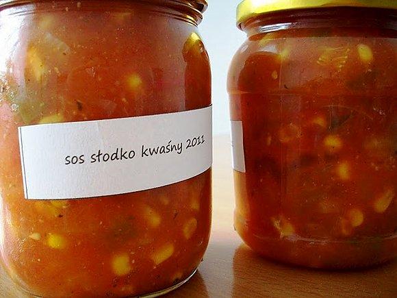 Sos słodko-kwaśny do słoików na zimę