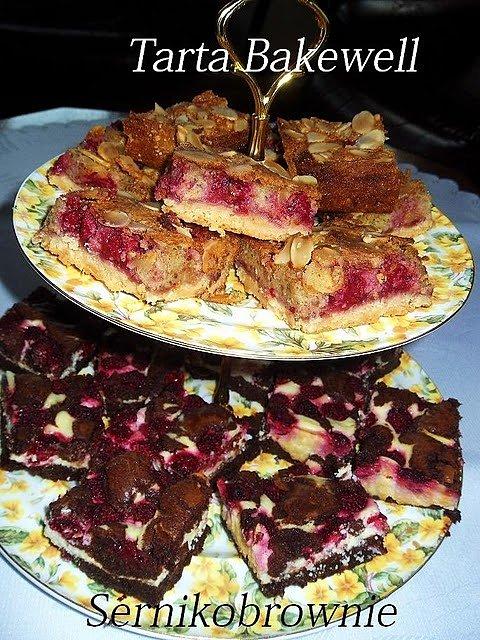 Jedna okazja dwa ciasta z malinami sernikobrownie i tarta Bakewell