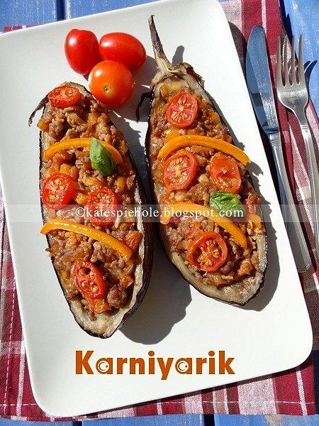 Karniyarik zapiekany bakłażan po turecku