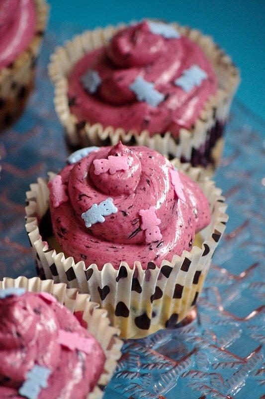 Cupcakes jagodowe