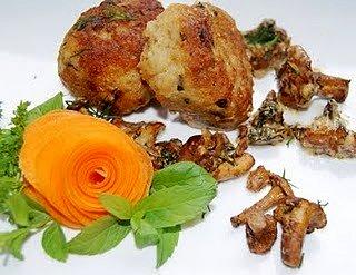 Kotlety rybne w kurkach