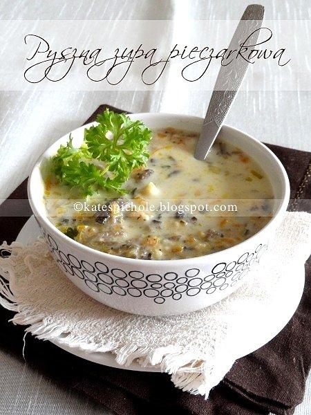 Zupa pieczarkowa z mikro-kluseczkami