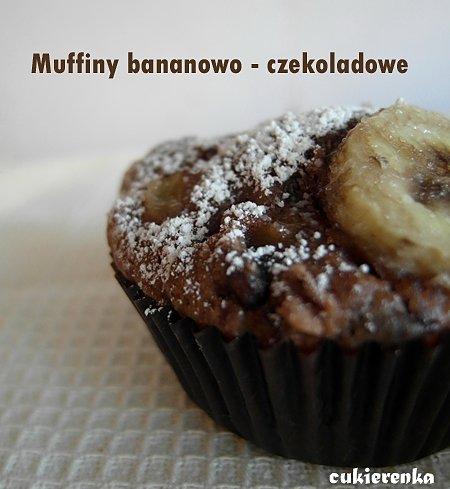 Muffiny bananowo-czekoladowe