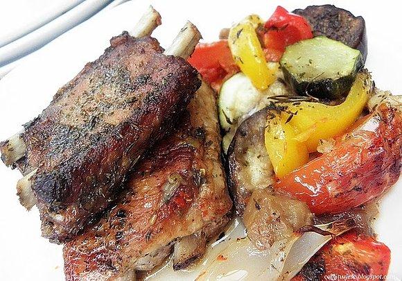 Żeberka pieczone - przepis na pyszną potrawę od dwóch kucharek