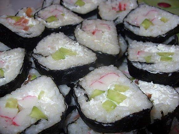 Homemade sushi