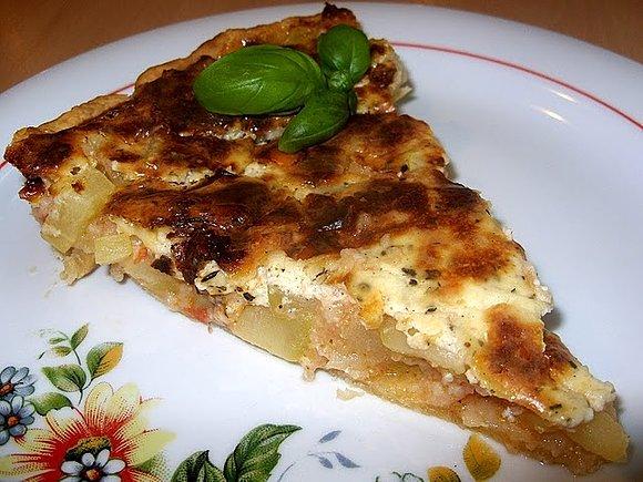 Quiche z kabaczkiem i pomidorami
