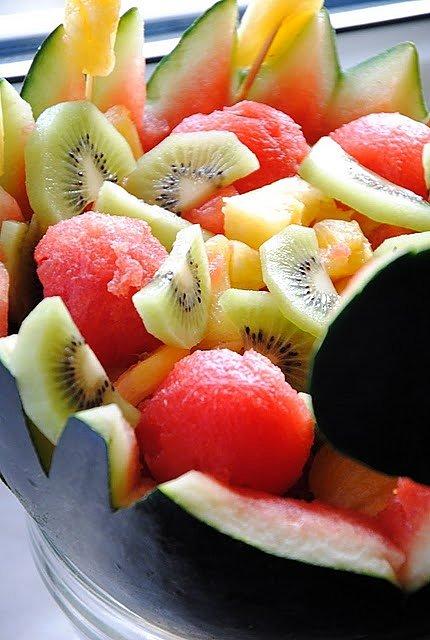 Arbuzowy paw na posiedzenie rodzinne i grill na zewnątrz