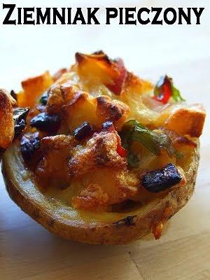 Pieczone ziemniaki faszerowane
