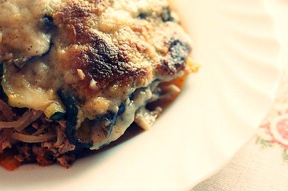 Moussaka po mojemu z bakłażanem i cukinią