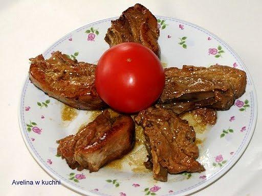 Żeberka w miodowej marynacie