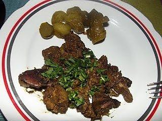 Wątróbka drobiowa z curry i octem balsamicznym