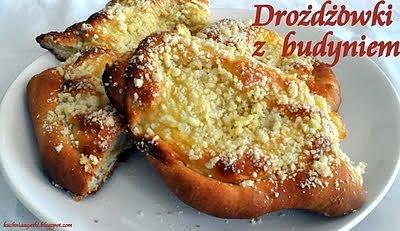 Drożdżówki z budyniem waniliowym