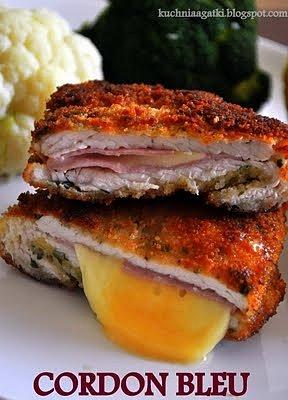Kotlet szwajcarski Cordon Bleu z kurczaka lub indyka