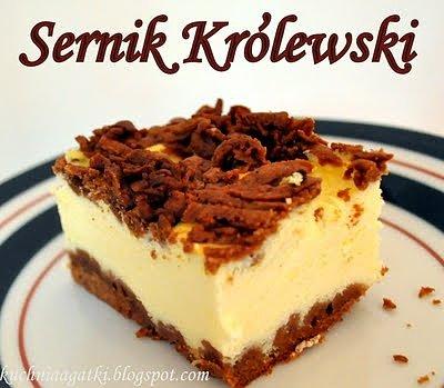 Królewski sernik czekoladowy z czekoladowym spodem