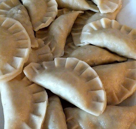 Pierogi z pieczarkami i kapustą