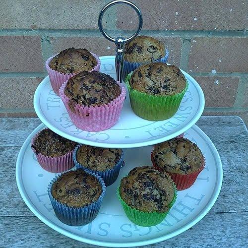 Muffinki bananowe z czekoladą i przyprawami