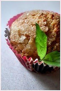 Imbirowe muffiny z gruszkami