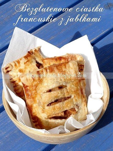 Bezglutenowe ciastka francuskie z jabłkami