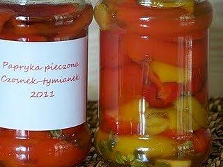 Papryka pieczona marynowana w oleju