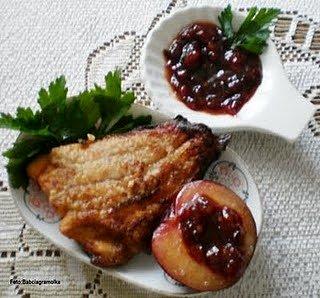 Pstrąg w marynacie śliwkowej