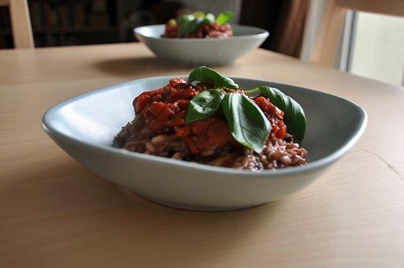 Risotto z wieprzowymi klopsikami włoski sposób
