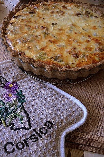 Tarta z porem i serem