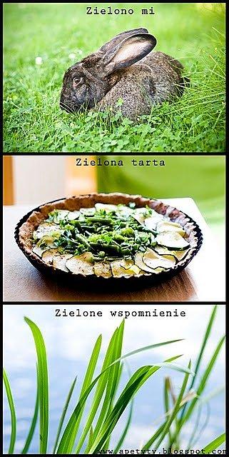 Zielona tarta z cukinią i fasolką na lato