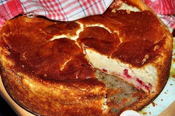 Sernik z porzeczkami