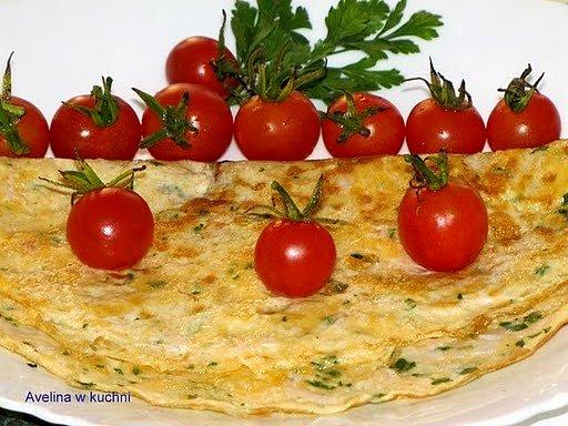 Frittata z szynką i pietruszką