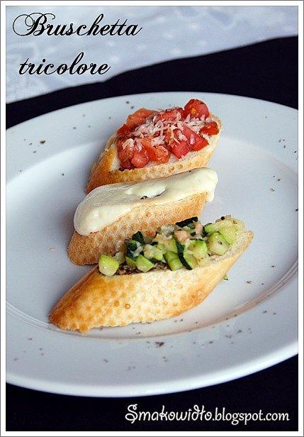 Bruschetta tricolore – włoska przystawka na śniadanie
