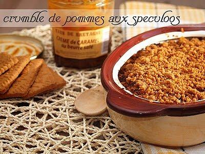 Crumble speculoos z crème de caramel au beurre salé