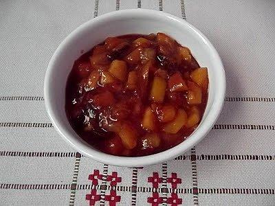 Dżem brzoskwiniowo-śliwkowy