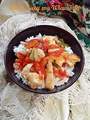 Dwa chop suey - chińskie danie z warzyw i mięsa