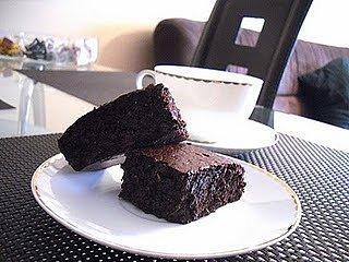 Czekoladowo-kawowe brownies niskotłuszczowe