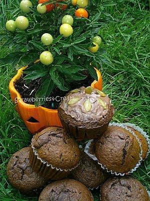Mocno czekoladowe muffiny dyniowe