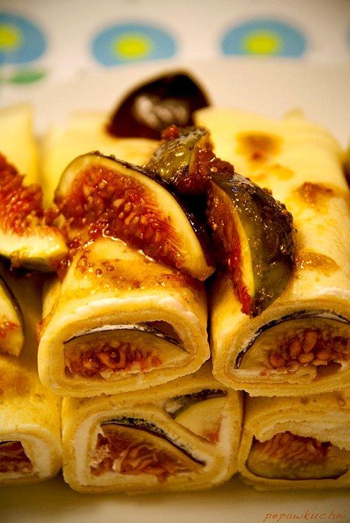 Figa z ricottą. Naleśniki z figami i ricottą.