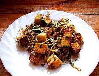 Tofu z kiełkami sojowymi