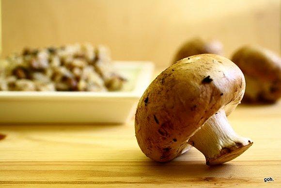 Kaszotto pieczarkowe z gomasio