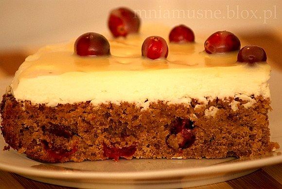 Cranberry Bliss Bar z żytnią mąką
