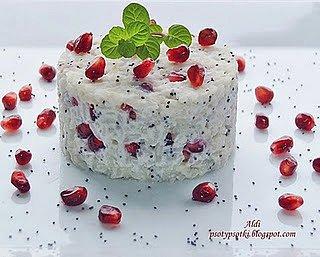 Makowe risotto z ricottą i granatem