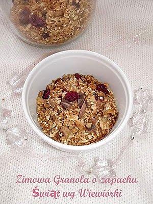Zimowa granola o zapachu świąt