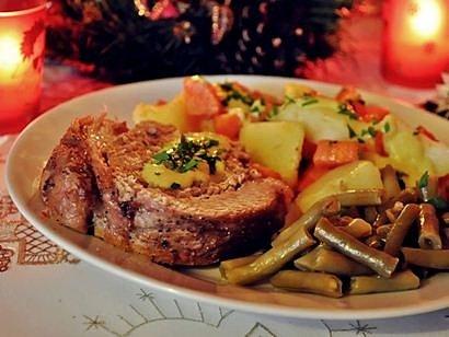 Rolada wieprzowa z sosem curry