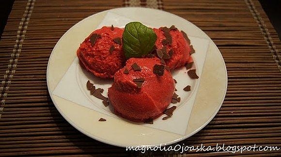 Lody malinowe