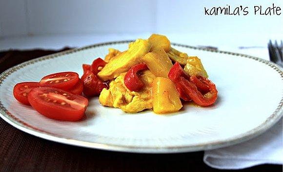 Curry z kurczakiem i ananasem