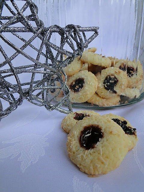 Ciasteczka kokosowe z oczkiem