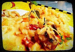 Pieczarkowe risotto - Włoskie danie wegetariańskie