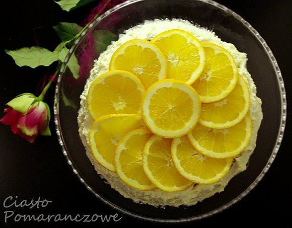 Ciasto pomarańczowe z kremem